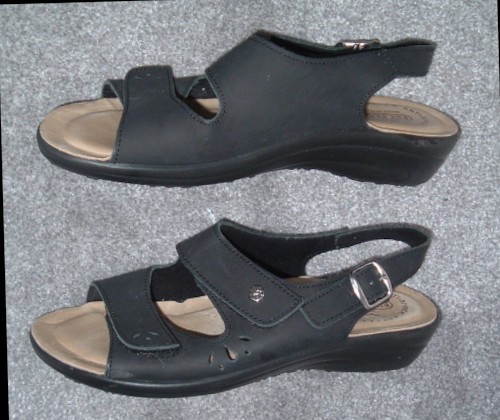 Ladies black leather - black, uk