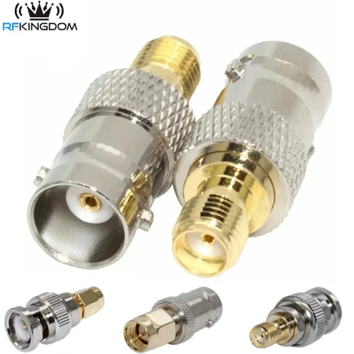 1pcs bnc male plug - plug, sma