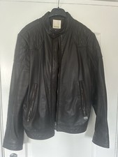diesel leather jacket large