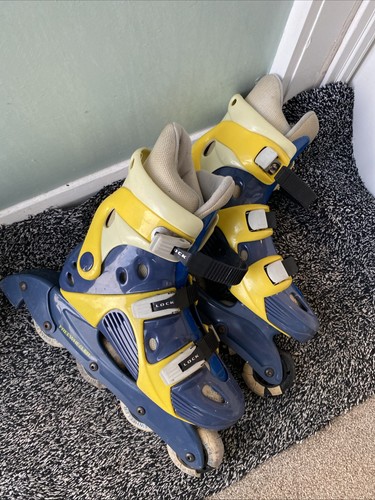 Vintage blue and yellow - blue,