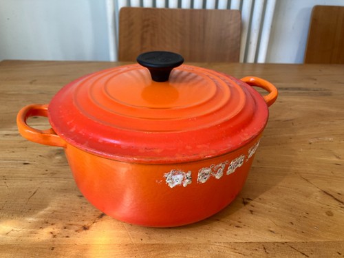 Creuset volcanic orange - le,