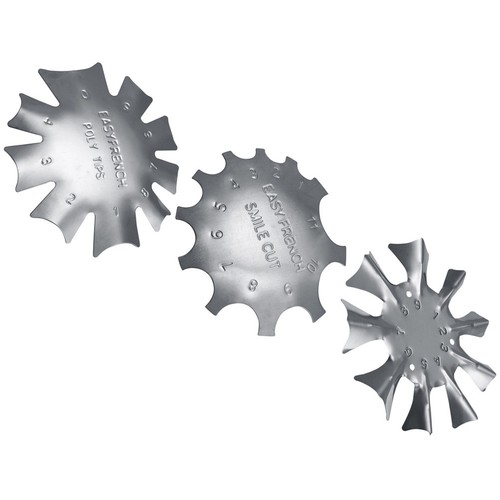 3pcs silver steel manicure - 3pcs,
