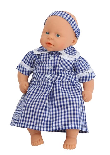 Frilly lily navy checked - lily,