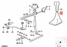 OEM BMW E30 320i 325i Convertible Leather Boot Walk-Nappa Black 25112237555