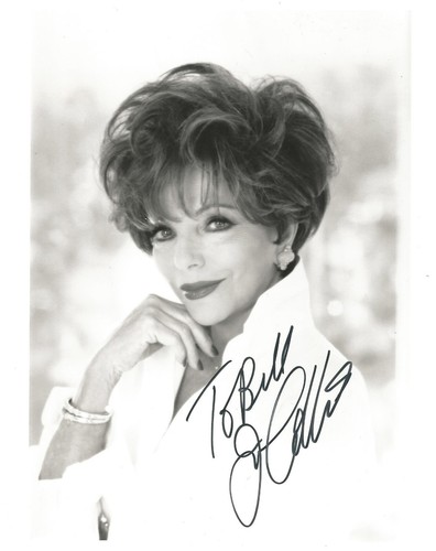 Joan collins signed photograph - signed,