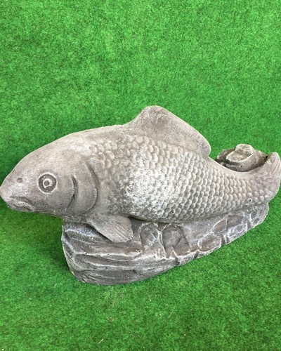 Concrete koi carp fish outdoor - carp,