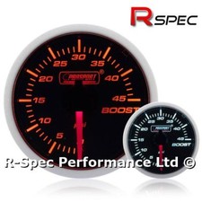 52mm Prosport Super Amber White Turbo Diesel 45 Psi Boost Gauge Kit - TDI DIESEL