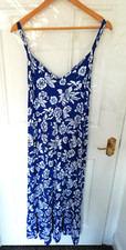 Wallis 16 Maxi Midi Dress Blue