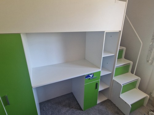 High sleeper cabin bed - cabin, frame