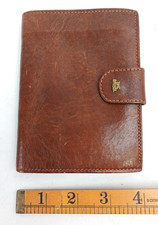 THE BRIDGE Brown Leather Wallet Purse w/ Coin Compartment, Card Slots