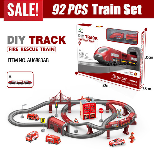 92pcs train electric rail - 92pcs,