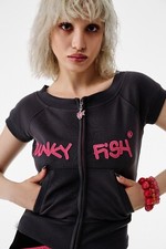 Punkyfish Short Sleeves Sweatshirt, 100% Cotton