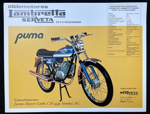 Lambretta serveta puma - serveta,