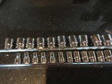 22 piece Facom 1/2" Drive Metric 12 Point Sockets - 10-32mm NEW