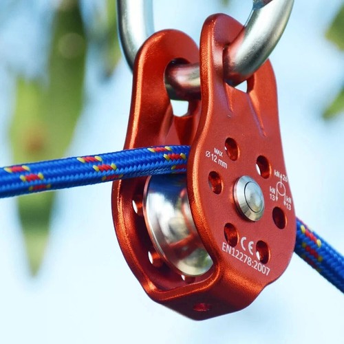 Rock tree climbing - climbing, pulley