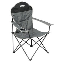 Quest Autograph Dorset Pack Away Chair (Black Edition) Caravan Camping F3021BL