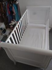 Puggle Prestbury Sleigh 5pc Nursery Furniture Set with Drawer & Mattress -White