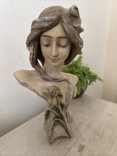 Large art nouveau lady bust - large,