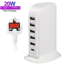 6 Port USB Charging Station