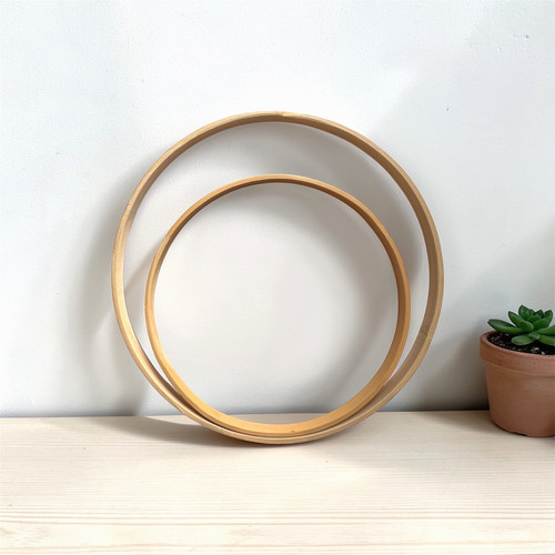 Wooden hoop for crochet - wooden,