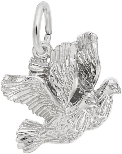 Sterling silver turtle doves - sterling,
