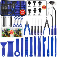 439Pcs Car Trim Removal Pry Tool Molding Kit Panel Door Dash Interior Clip Set