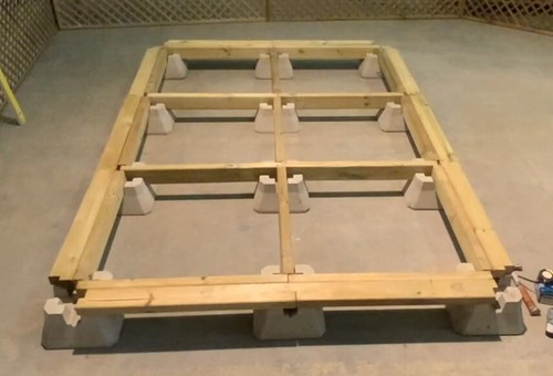 Shed base decking frame - shed, kit