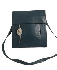 Radley Border Green Leather Medium Crossbody Bag