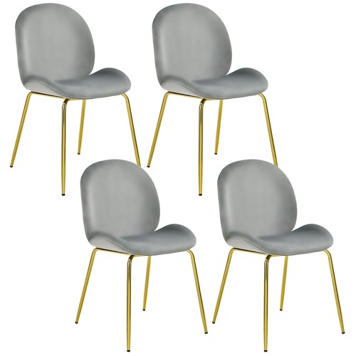 4pcs velvet dining chair - 4pcs,