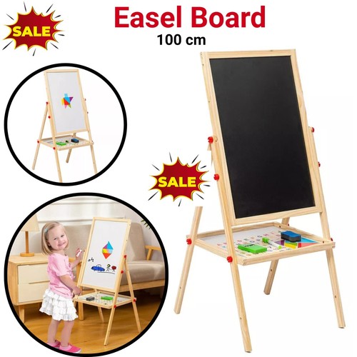 Kids wooden easel black - kids,