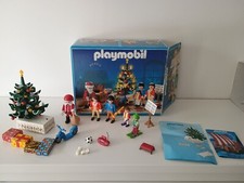 VTG Playmobil 3931 Family Christmas Eve Santa Light-up Tree 3931 Boxed Complete