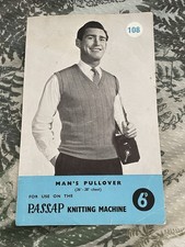 Passap Handknitting Machine No 108  Passap Knitting Machines 1940’s/50’s Jumper