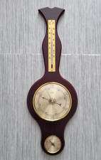 Vintage West Germany Precision Barometer Thermometer Hygrometer 24" 64cm Rare