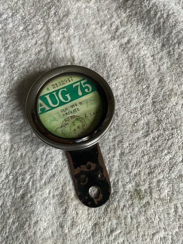 Vintage tax disc - vintage,