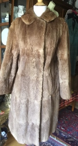 Vintage musquash coat size - vintage,