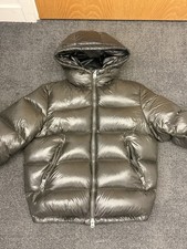 Zara olive green puffer jacket