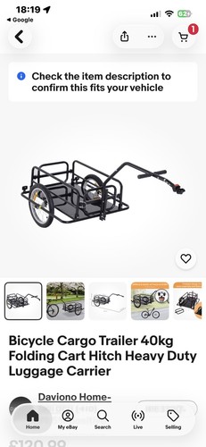Bicycle cargo trailer 40kg - trailer,