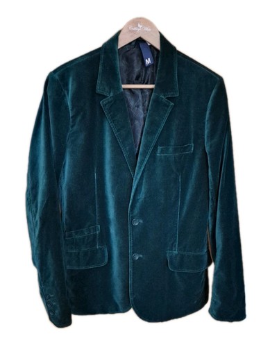 Green velvet blazer - h&m,