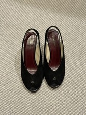 Celine Black Suade Shoes Size