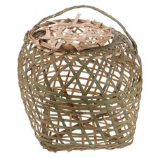  Bamboo Woven Cage: Chick Cage Bamboo Weave Poultry Carrier Crate for Home and