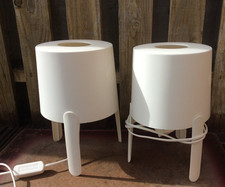 Pair Of IKEA White Plastic