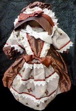 DRESS & BONNET FOR ANTIQUE