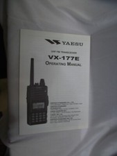 Yaesu VX-177E Operation Manual