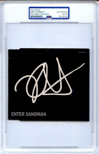 Kirk hammett signed - kirk,