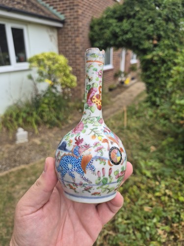 Superb clobbered 19thc chinese - clobbered,