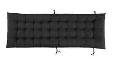 Living and Home Sun Lounger Chair Cushion Indoor & Outdoor - Black
