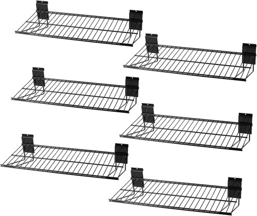 Pack slatwall shelves - 6,