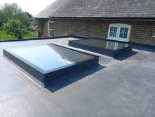 Flat Roof Skylight Lantern Window Triple Glazed Roof Glass Light Fixed Rooflight