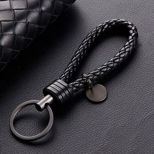 Black car keychain leather - car,