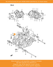 SUZUKI o Ring, Oil Gallery